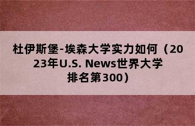 杜伊斯堡-埃森大学实力如何（2023年U.S. News世界大学排名第300）